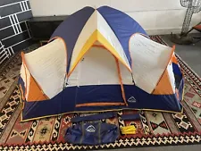 Vintage Hillary 3-4 Person Durango 2 Room Hex Dome Tent Great Condition!!