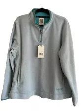 Wierd Fish Eco Women's Fleece Jumper Sky Blue Size 20 BNWT