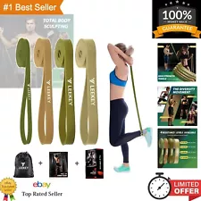 Durable Natural Rubber Resistance Bands for Powerlifting & Home Fitness Training