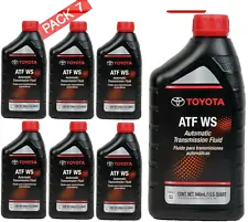 Genuine Toyota ATF WS Automatic Transmission Oil Fluid ATFWS Lexus Scion 7 Quart