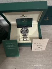 Rolex Submariner 16610T Silver Oyster Bracelet With Black Bezel