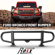 ROXX New Sale For 2021 2022 2023 Ford Bronco Front Bull Bar Bumper Brush Guard