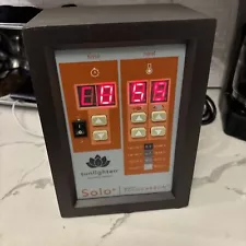 Sunlighten Solocarbon Model Solo Sauna control