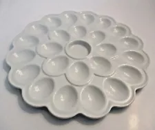 Flower Egg Tray, Porcelain 13.5" diameter Lifetime Brand