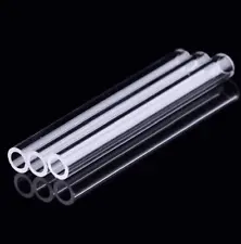 (10 Pack) 4" Inch Clear Pyrex Glass Blowing Tube 12mm OD 8mm ID 2mm Thick Wall