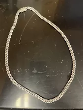 GLD Shop Men’s White Gold Chain 20”