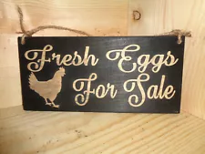 Fresh Eggs For Sale Home Decor Rustic Primitive wood Sign USA