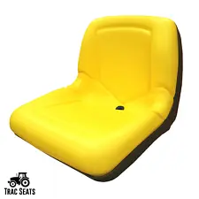 Yellow Low Back Seat for John Deere 2210 Compact Tractor - LVA12751