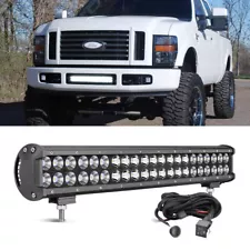 20-IN LED Light Bar Hidden Bumper Mount For Ford 11-16 F250 F350 Super Duty Wire