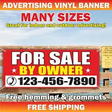 FOR SALE Advertising Banner Vinyl Mesh Sign rental space custom phone by owner