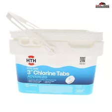 HTH Pool Care 3" Chlorine Tabs Advanced 8lbs ~ NEW