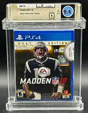 Madden NFL 18 Football GOAT Edition Sony PlayStation 4 PS4 Sealed New WATA 9.4 A
