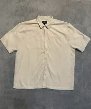 Steve Harvey Celebrity Edition Men's Cream White Short Sleeve Shirt Size 5XL