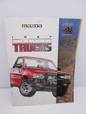 1987 Mazda B2600 Pickup Truck and 4x4 29-page Car Sales Brochure Catalog