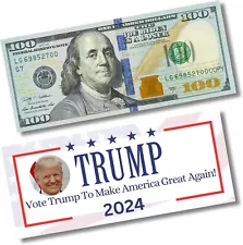 Vote Trump 2024 $100 Dollar Bill For Trump & Republican Fans Made In The USA