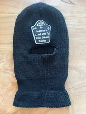 Ski Mask Balaclava for Men and Women 1 Hole Full Face Beanie RIP Patch