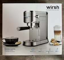 Wirsh 20 Bar Espresso Machine with Commercial Steamer for Latte & Cappuccino