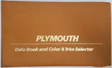 1980 Plymouth Data Book and Trim Selector Trail Duster, Volare, Champ. More