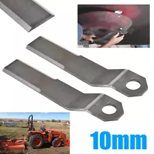 2PCS 10mm For Mower King Skidsteer Brush Hog Cutter Blade Super Duty AR400 Steel