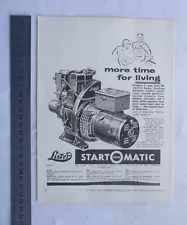 Lister Startomatic Advertisement removed from a 1961 Farming Magazine Generator