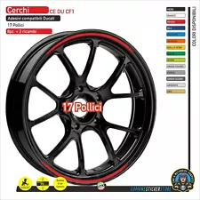 Adhesives Wheels Compatible DUCATI Monster Multistrada Panigale Hypermotard 17