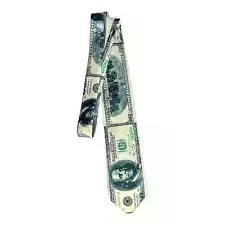 Franklin $100 Dollar Bill Necktie Novelty Banker Money Rare