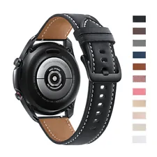 For Samsung Galaxy Watch 3 45mm 46mm Gear S3 Genuine Leather Strap Band Bracelet