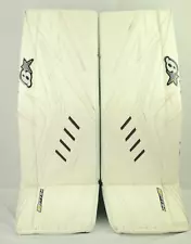 Brian's Optik Pro Goalie Leg Pads Senior Size 34+1 White (0613-4108)