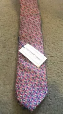 NWT VINEYARD VINES SAILBOAT NAUTICAL GEOMETRIC PINK TIE $85 65% OFF