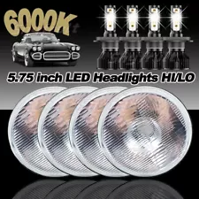 4PCS 5-3/4 5.75" LED Hi/Low Beam Headlights For Chevy El Camino 1969-1970 Impala