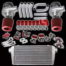 UNIVERSAL TWIN TURBO CHARGE KIT FOR CHEVY CAMARO BIG SMALL BLOCK SBC LS1 LS2 LS6