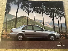 Honda Civic 4 Door Original Car Sales Brochure Collectable