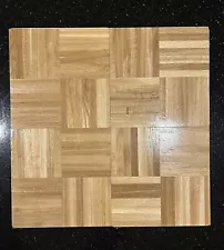 Oak Parquet Floor CASE (25 SQ FT): 12"x12"x5/16" White Oak Tiles Natural NEW!