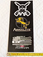 Armalite McMillan Surgeon Rifles Sticker Sheet Three Stickers SHOT SHOW 2024