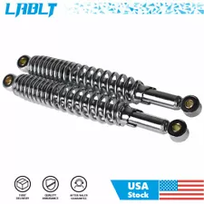 LABLT 335mm (13 1/8") Chrome Shocks For S65 CL/CT70 XL75 CL/CT/CM/S90 CM91 CT110 (For: 1965 Honda S90)