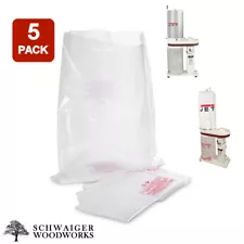 (5) Plastic Dust Collector Lower Bags for JET DC-650CK & DC-650MK, 708642CK & MK