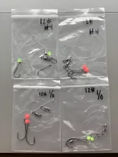 4 Hi Lo rigs. 12# Surf Fishing Perch seabass tautog flounder. Hand Tied 2 Sizes