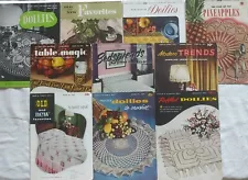 (10) CROCHET BOOKS - Coats & Clark -Vintage -Lots of Crochet, etc. Projects