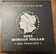 2023 S $1 MORGAN SILVER PROOF DOLLAR OGP BOX CAPSULE COA ** NO COIN **