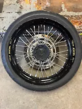 DR650 Super Moto 17" wheels with Pirelli tires