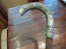 1976 Cane Jimmy Carter for President Bicentennial Walking Stick Campaign 35 1/2"