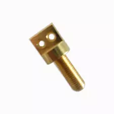 Piano Agraffe Solid Brass Double Hole For Steinway & Grands - 1/4" X 36 Threads