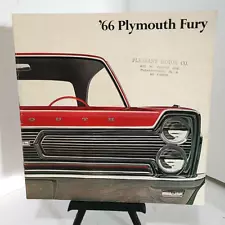 1966 Plymouth Fury Sales Brochure I II III Sport Original Color Dealer FREE SHIP