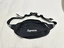 Supreme SS18 Nylon Waist Crossbody Bag BLK