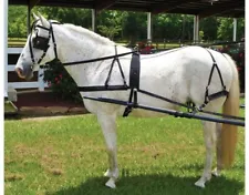 Horse Driving Harness - Black Nylon - Horse Size - Low Maintenance