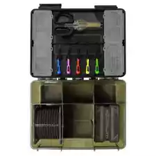 Korum Blox - Fully Loaded Tackle Box - Storage Box for Fishing Terminal Tackle