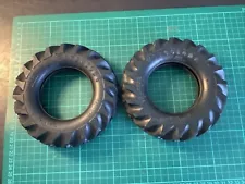 2 Firestone 13-28 Gum Dipped Tractor Model Tyres Suitable For Meccano