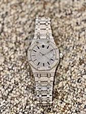 moissanite diamond watch men