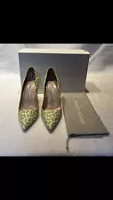 NEW! Never Worn! Manolo Blahnik Linen Stilettos