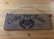 Crabs for Sale Kitchen Sign / Home Decor Beach Ocean Life Brand New